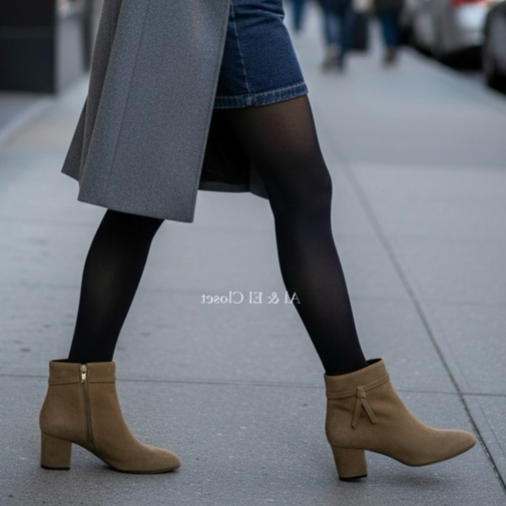 Kate Spade New York Knott Mid Boot Tan Suede Ankle Boots Women’s US 8B NWB